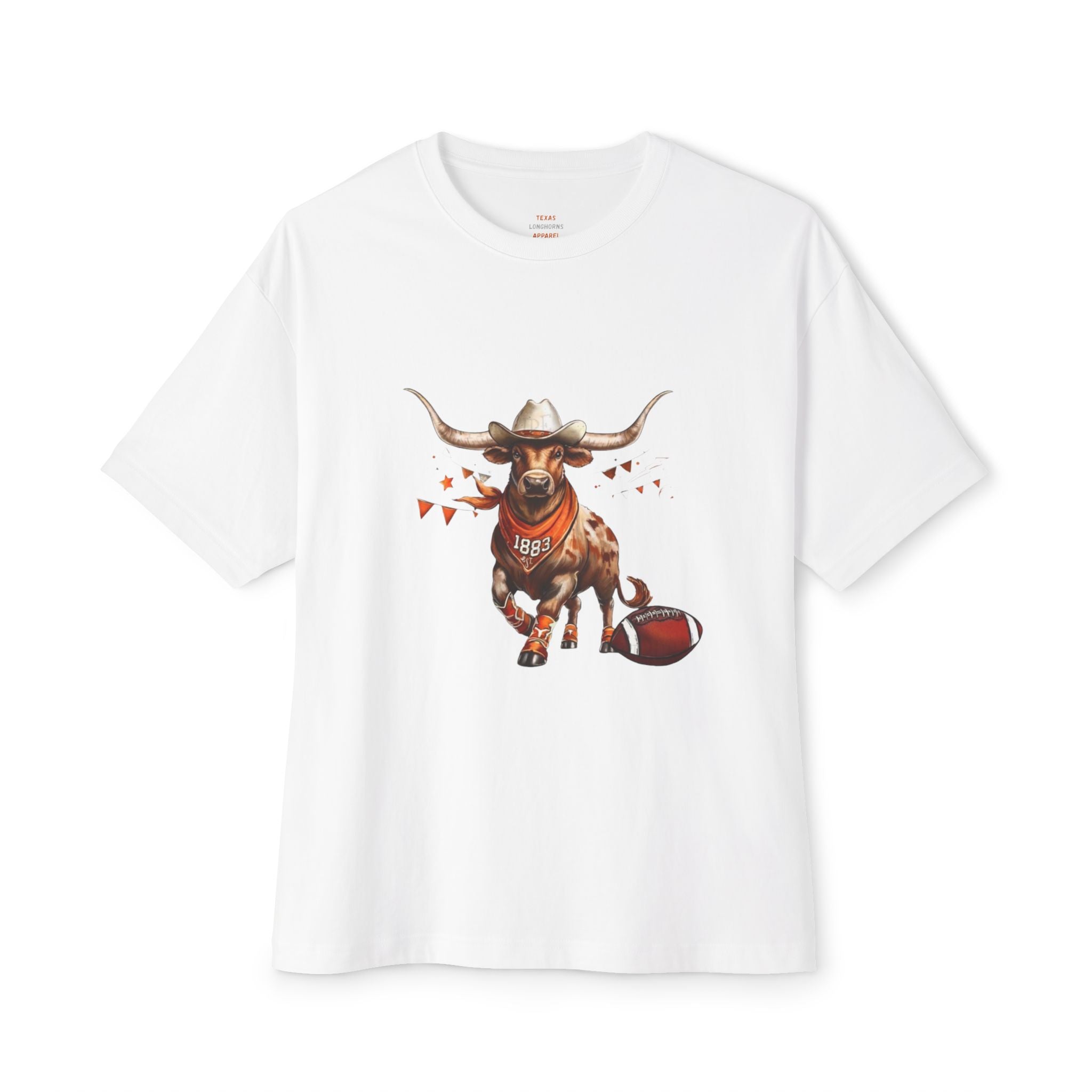 Mens Texas Longhorn Cartoon Bevo T-Shirt