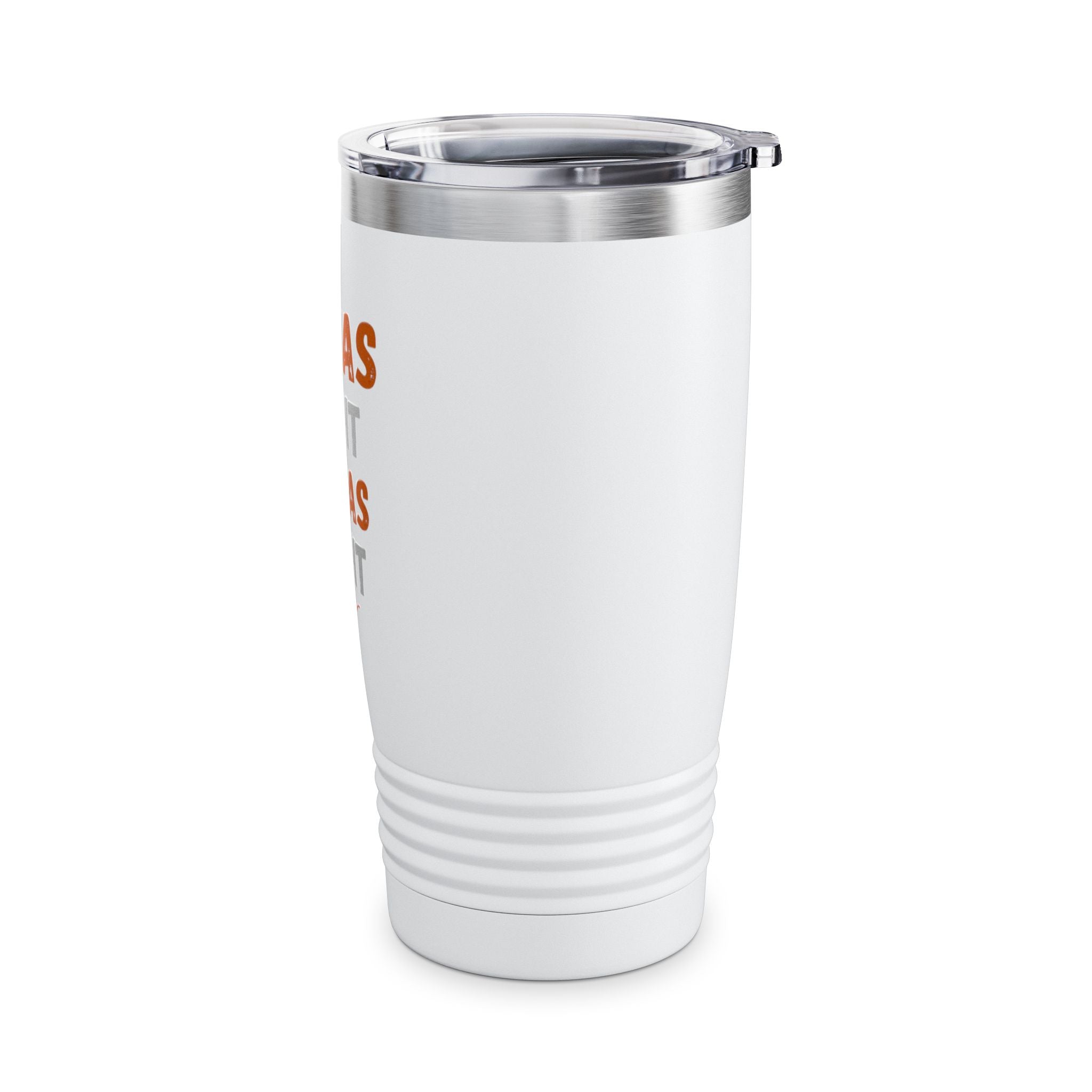 Texas Longhorns Texas Fight 20oz Stainless Steel Tumbler - White