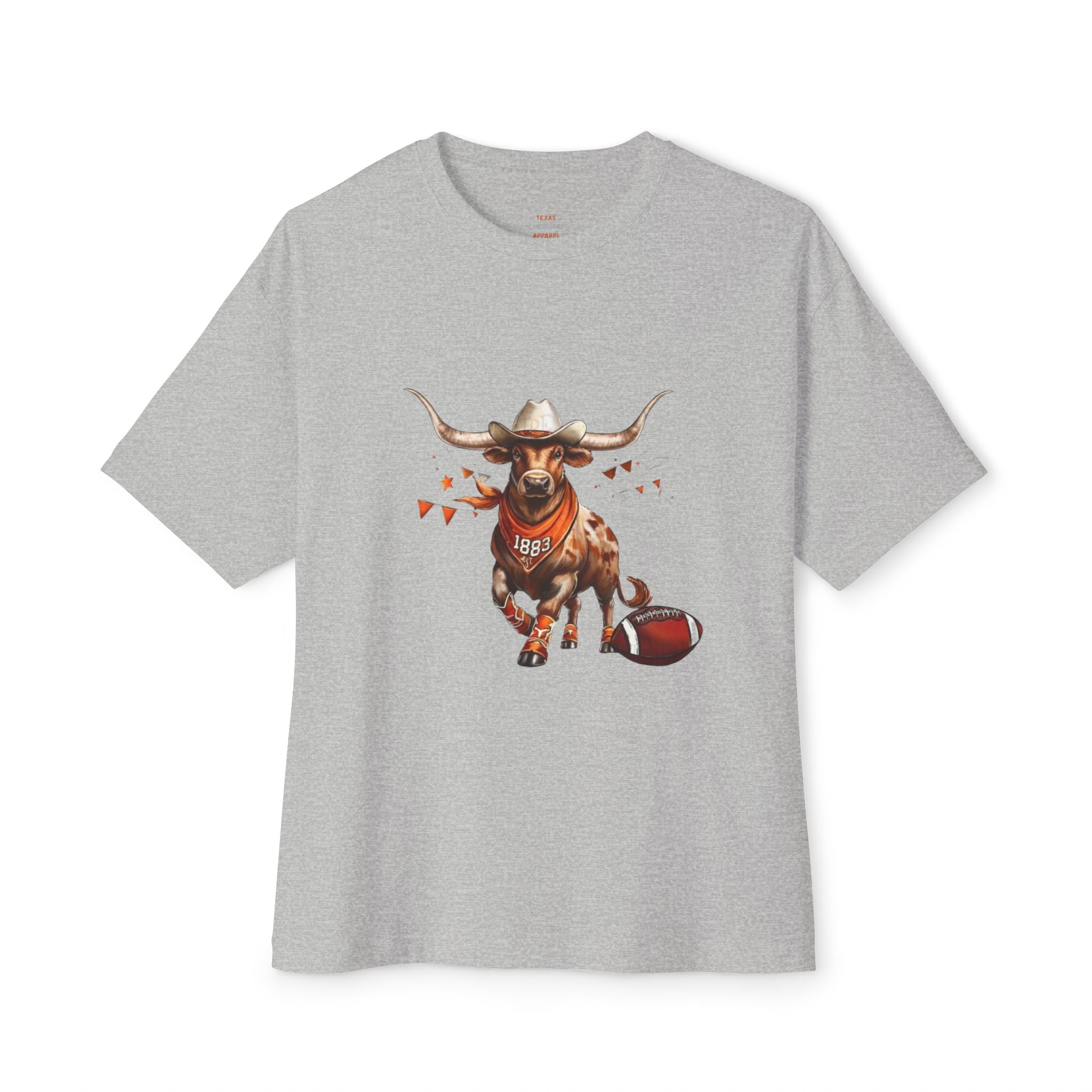 Mens Texas Longhorn Cartoon Bevo T-Shirt
