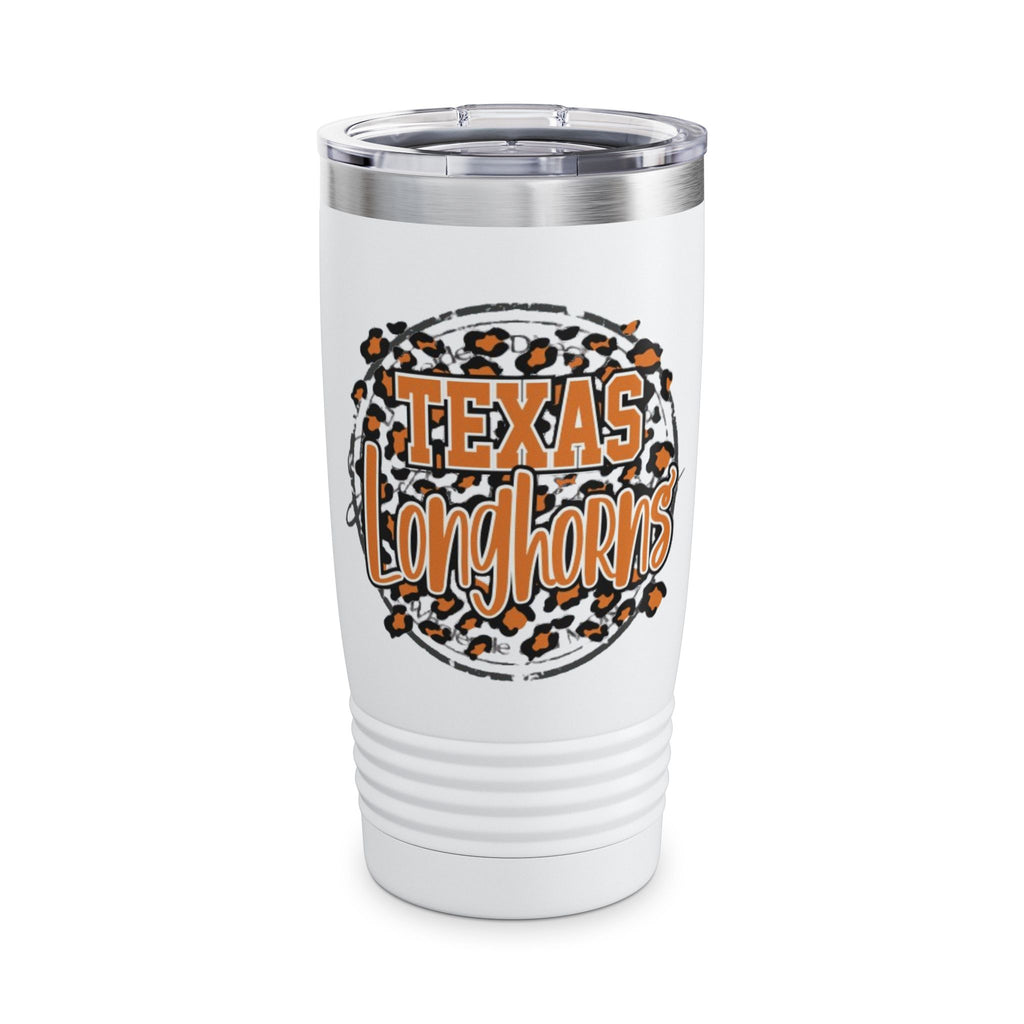 Texas Longhorns Leopard Print Tumbler 20oz