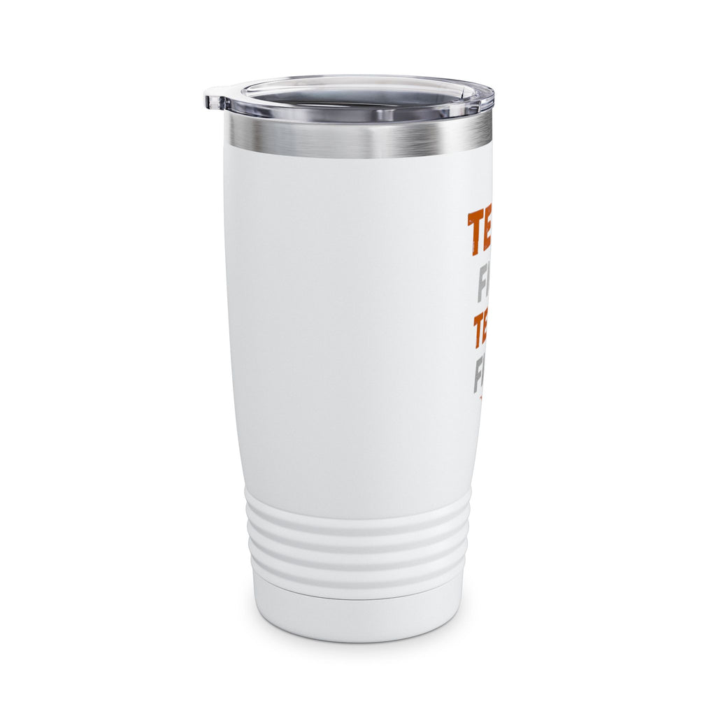 Texas Longhorns Texas Fight 20oz Stainless Steel Tumbler - White