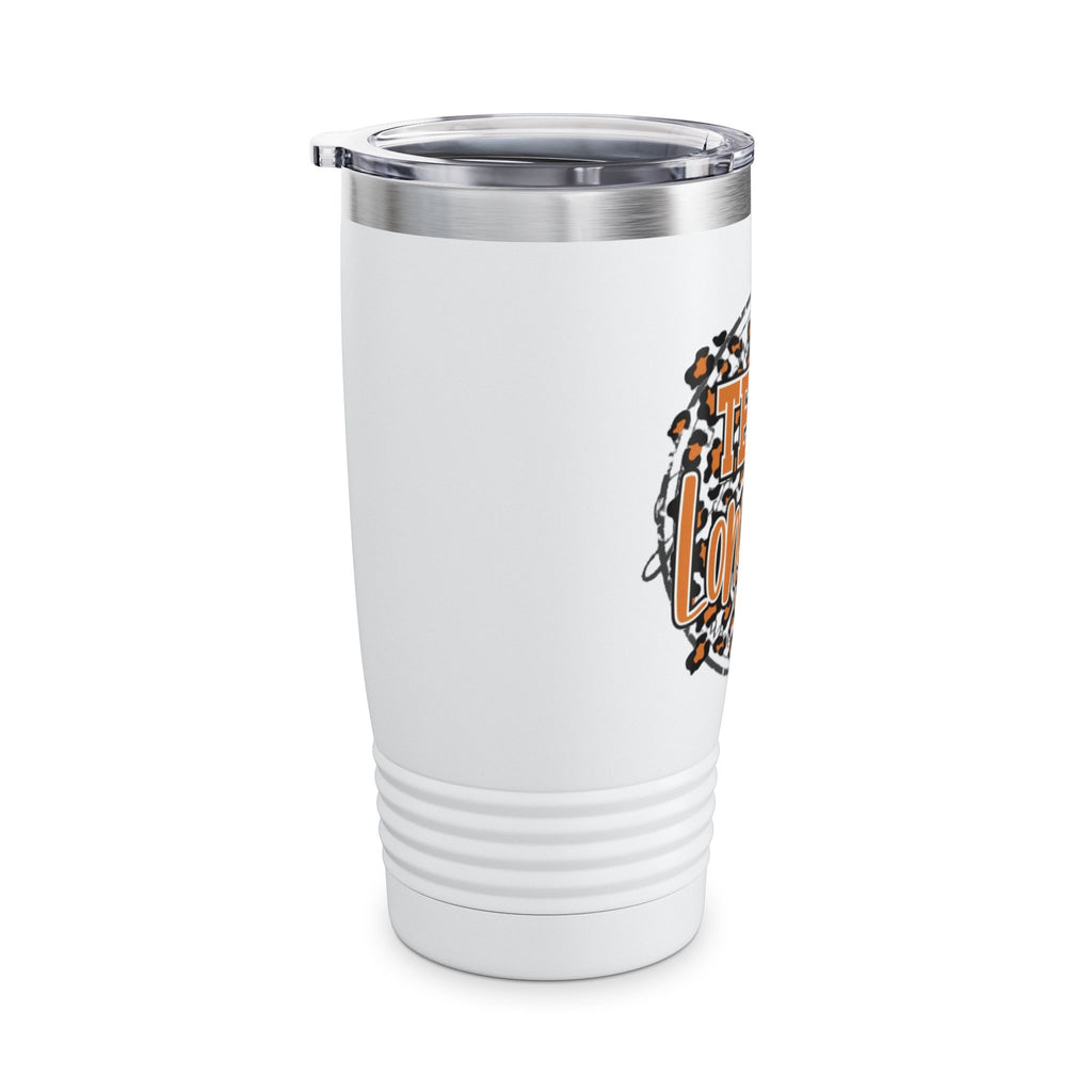 Texas Longhorns Leopard Print Tumbler 20oz